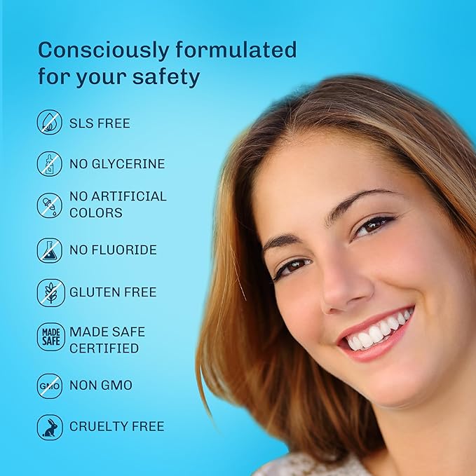 Bentodent Fluoride Free Mineral Toothpaste with Natural bentonite Clay, 100 g and Organic Coconut Sesame Oil Pulling with neem, 177ml for Fresh Breath and Teeth whitening, Vegan