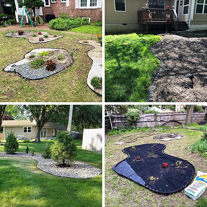 50/100/150 Pack 6" Solid Galvanized Non-Rust Metal Garden Stakes Spiral Landscape Edging Anchors for Paver Edging, Gardening, House Construction, etc (50)