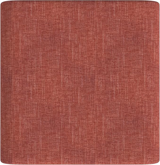 Modern Channel Pink Chenille Foot Stools Ottoman Home Décor, Soft Ottoman Foot Rest Chair for Bedroom and Living Room, Vanity Chair and Stool in Dressing Area, and Lounge