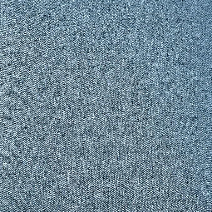 Amazon Basics Small Ottoman Foot Rest, Mid-Century Modern X Square Polyester Foot Stool, Indigo Blue, 20"W x 18"D x 18"H (Previously Rivet Brand)